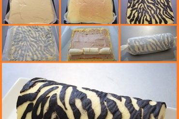 Zebra desenli rulo pasta nasıl yapılır?