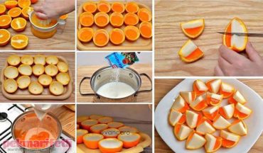 İki renkli portakal dilimleri