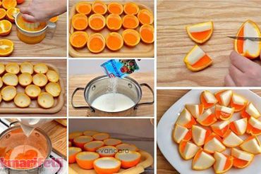 İki renkli portakal dilimleri