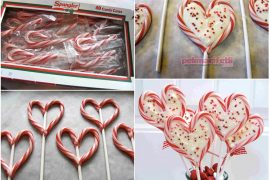 Kalp şeklinde dekoratif sevgililer günü şekeri