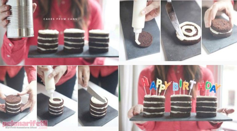 Mini doğum günü pastası yapımı