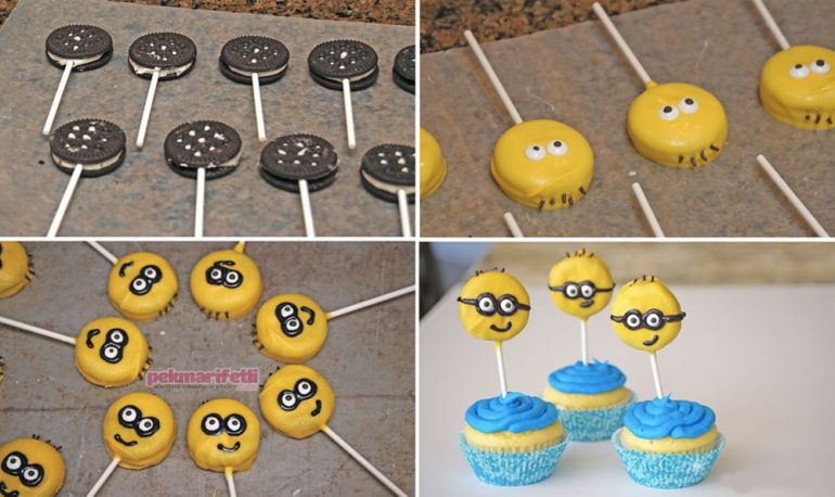 Minions konseptli cupcake yapımı