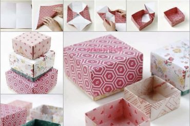Origami ile hediye kutusu yapımı