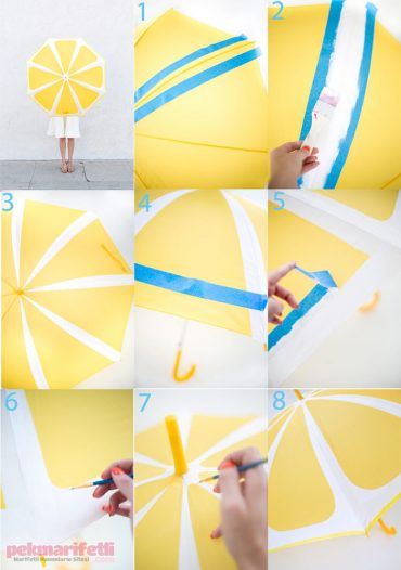 Şemsiyeye limon şekli nasıl verilir?