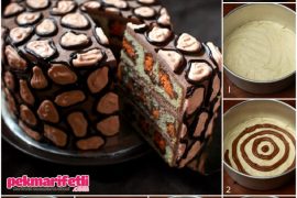 İçi leopar desenli pasta nasıl yapılırmışş?
